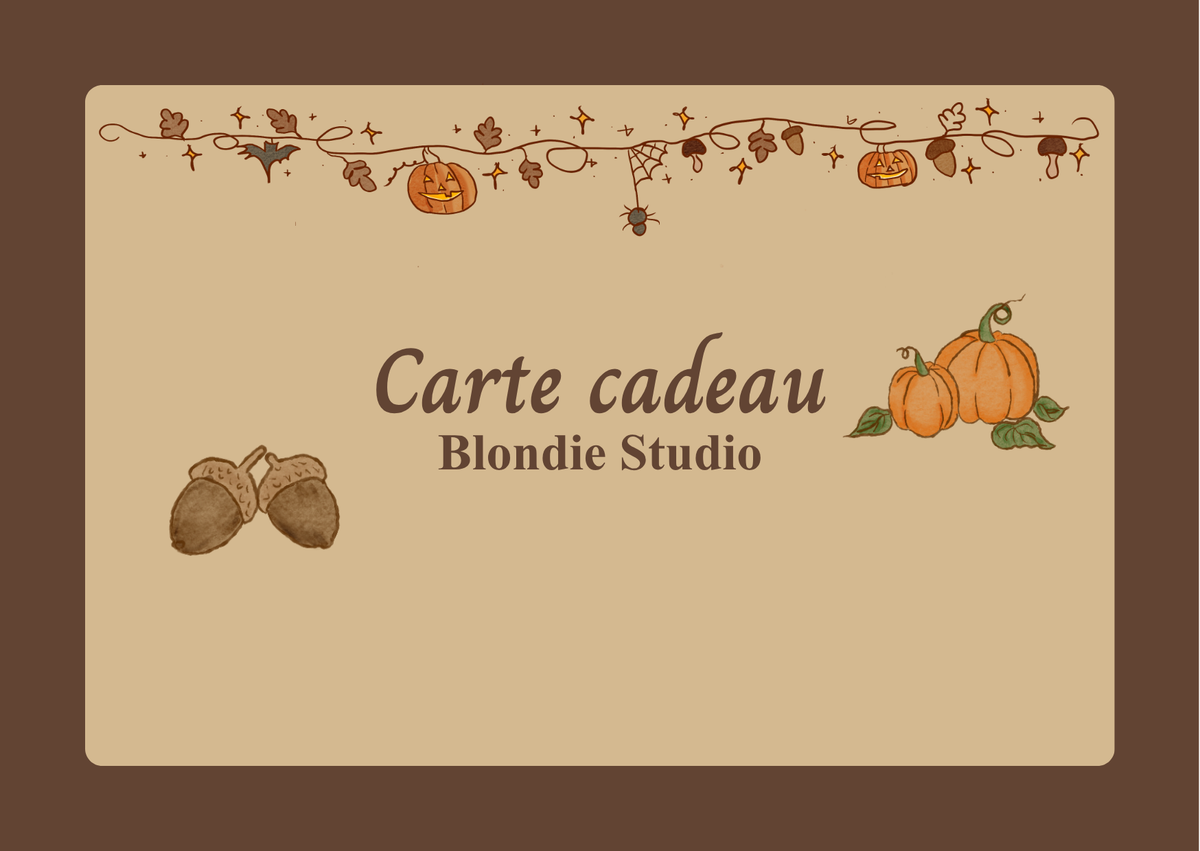 Carte cadeau Blondie Studio